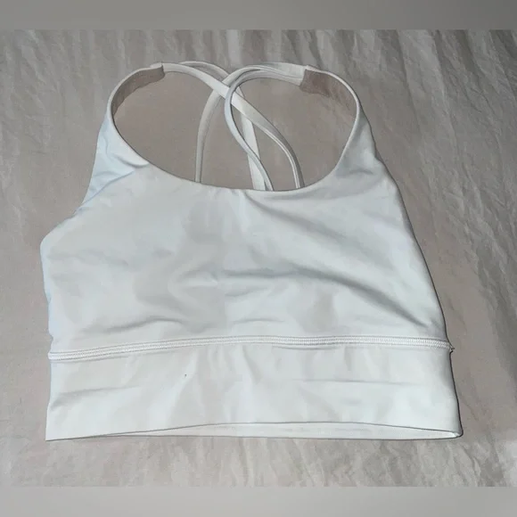 Lululemon Energy Bra Longline Sports Bra White - Picture 2 of 7